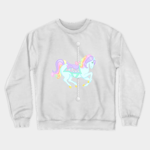 Carousel Unicorn Crewneck Sweatshirt by Luna-Cooper